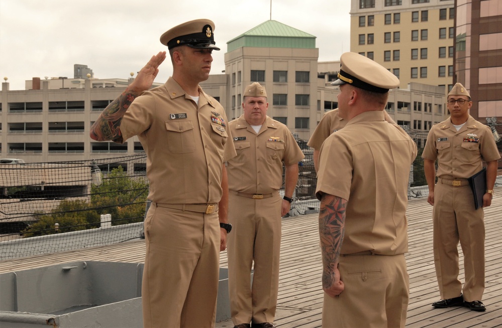 Re-enlistment ceremony