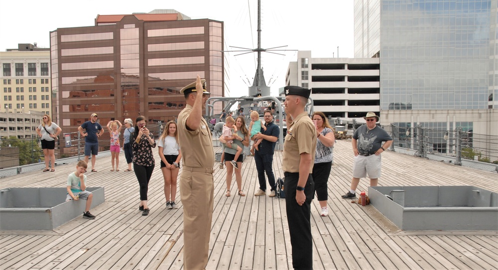 Re-enlistment ceremony