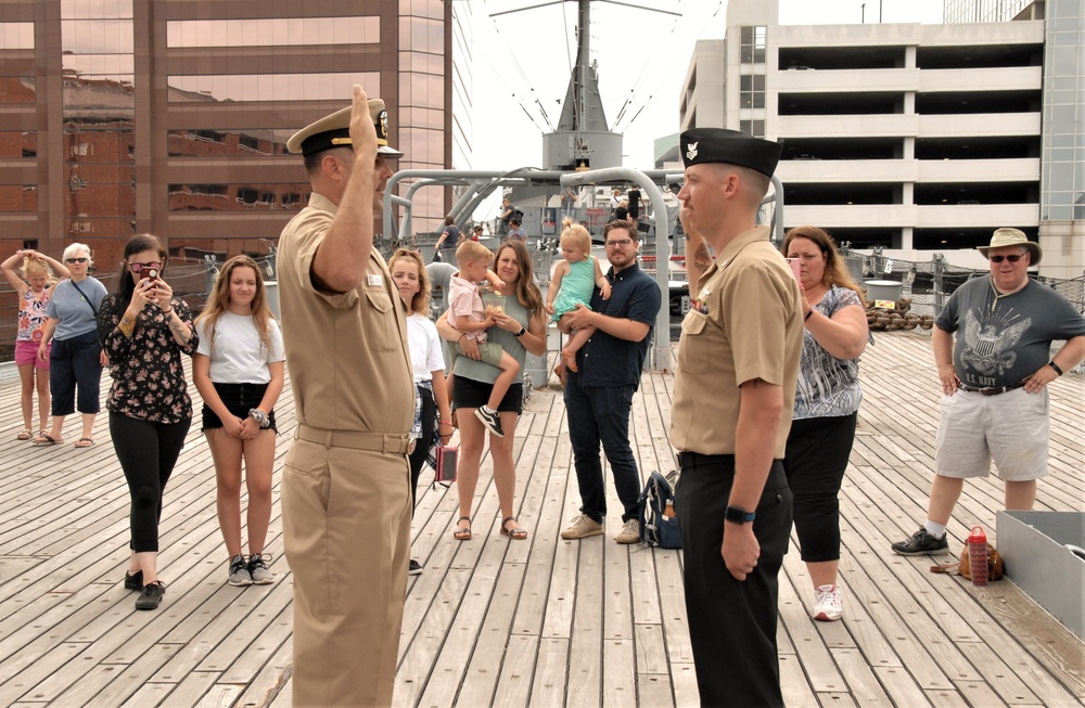 Re-enlistment ceremony