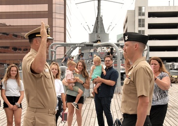 Re-enlistment ceremony