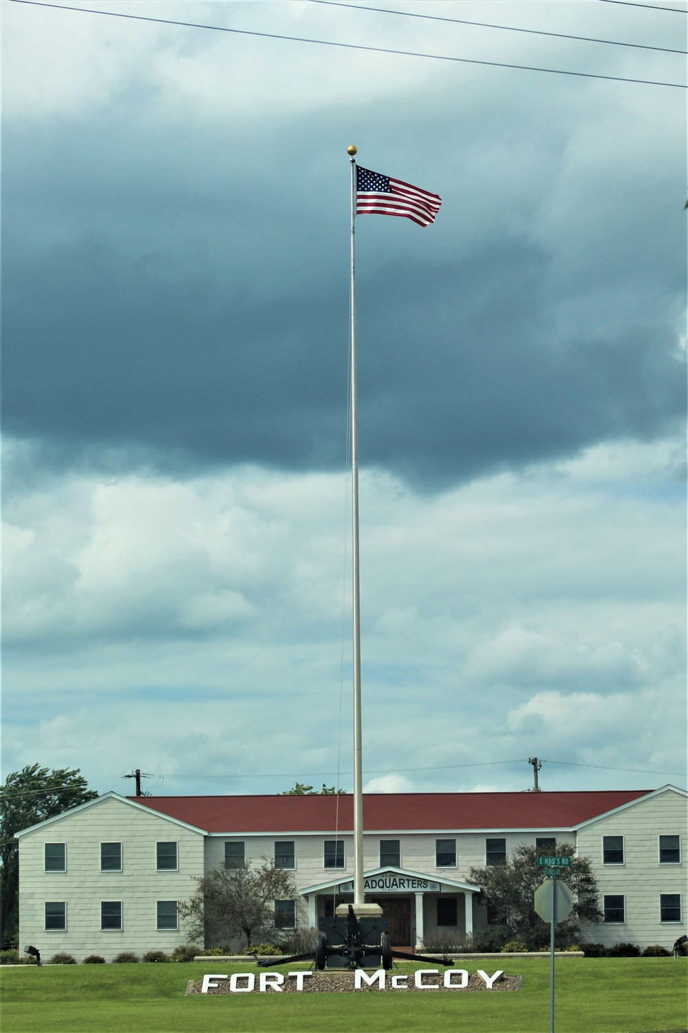 American Flag and Fort McCoy