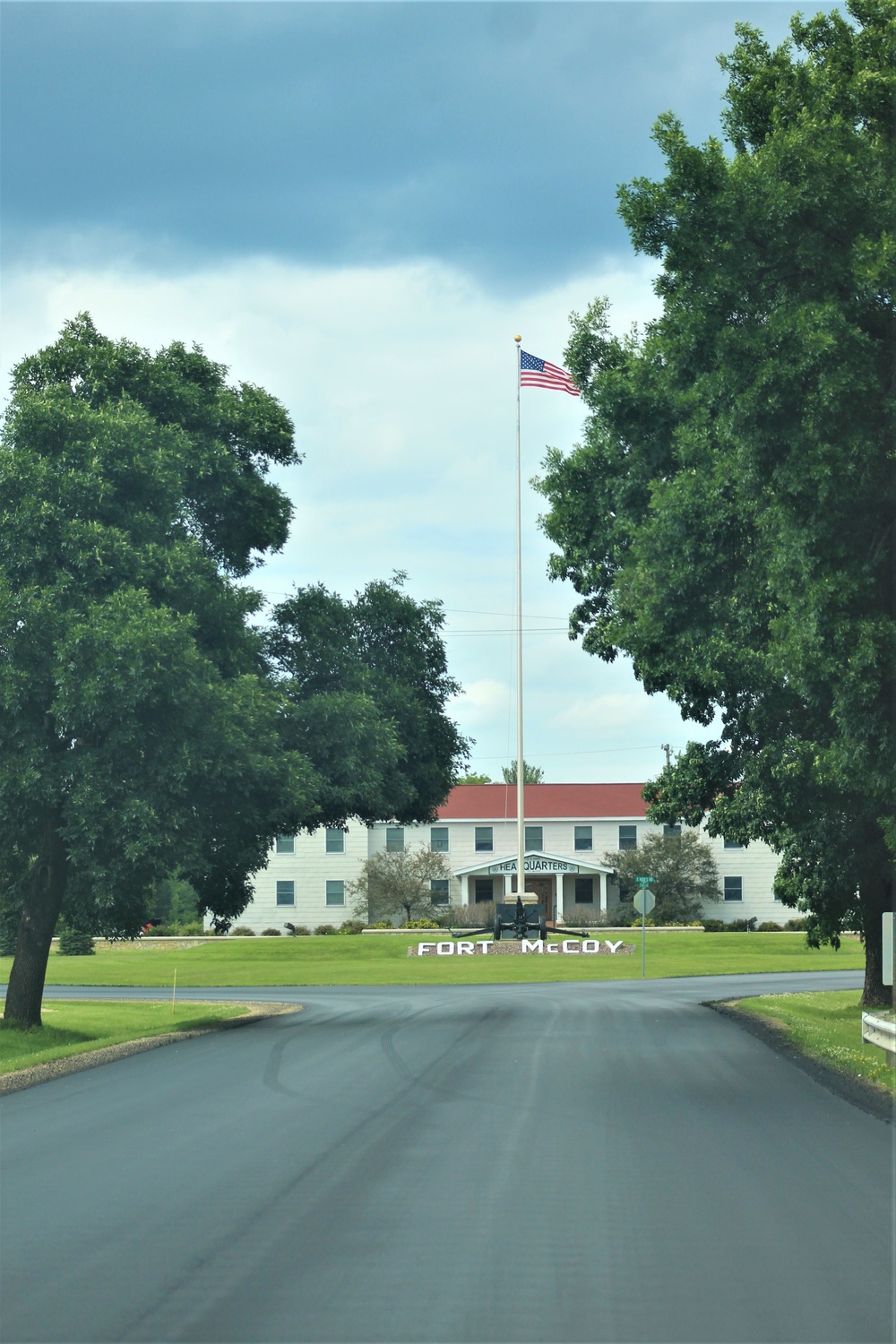 American Flag and Fort McCoy