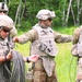 Engineers preparing detonation cord for an exercise.