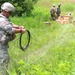 Engineer Measuring Out Detonation Cord for a Exercise.