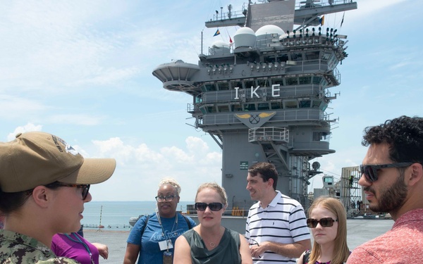 NCAP Tour Aboard IKE