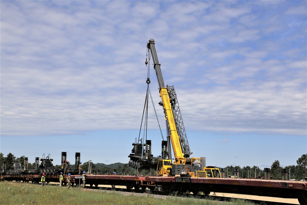 1158th Transportation Company completes rail movement at Fort McCoy