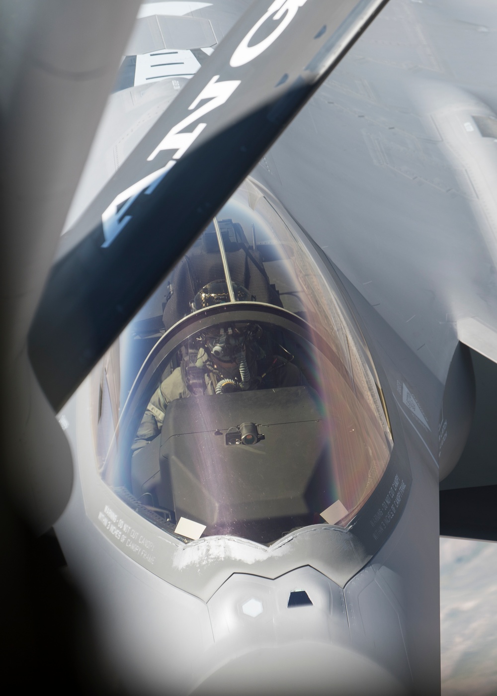 Boy Scouts watch KC-135R and F-35s in action