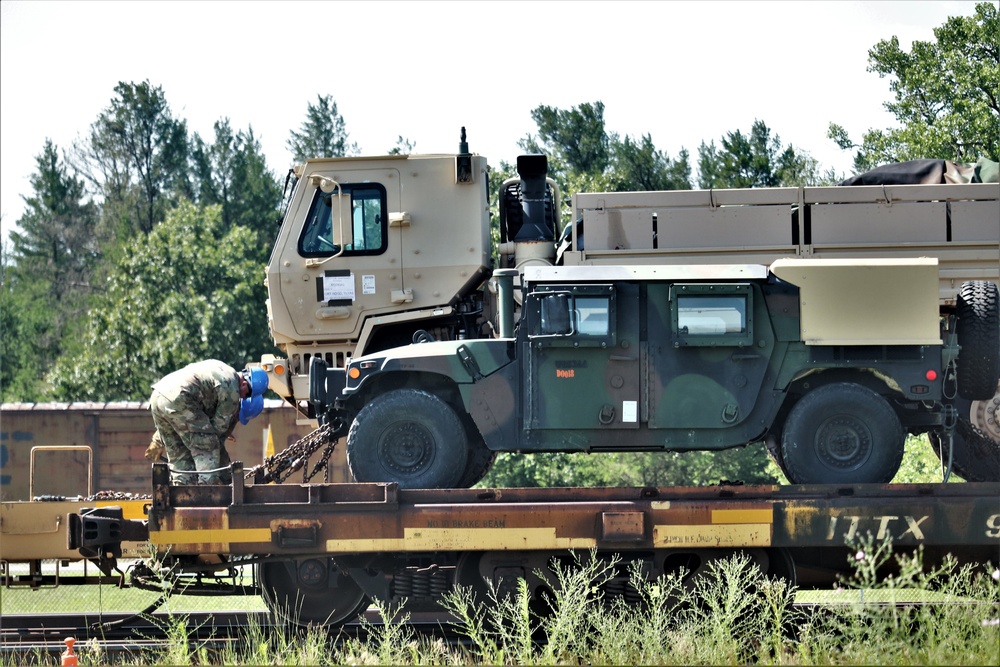 1158th Transportation Company completes rail movement at Fort McCoy