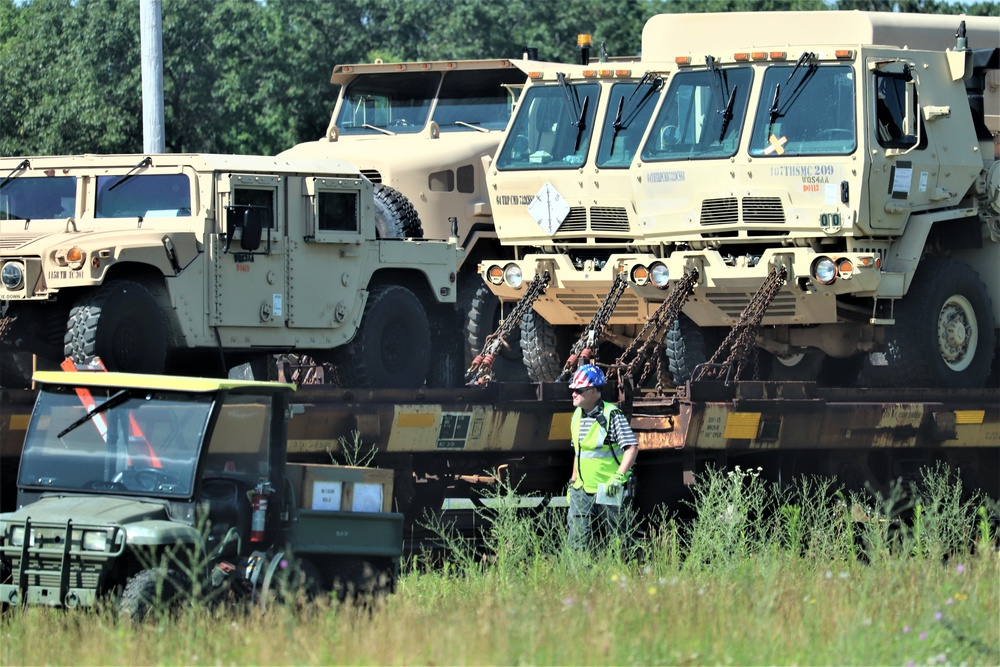1158th Transportation Company completes rail movement at Fort McCoy