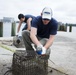 NMCP Staff Volunteer Time to Clean Oyster Pods