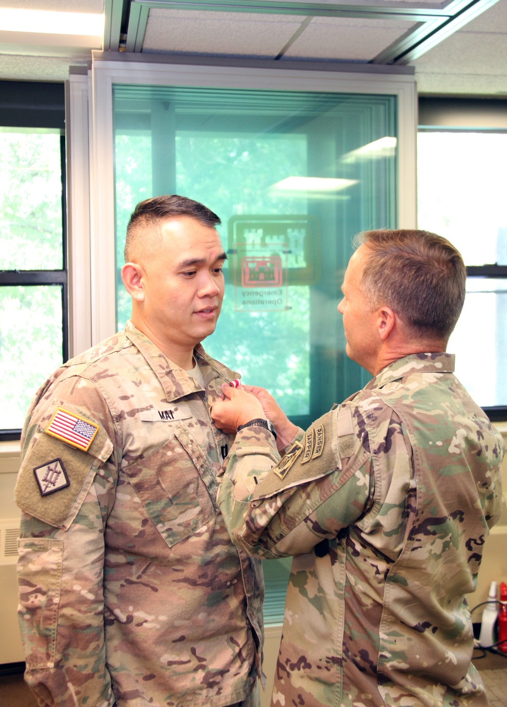 Operations officer recognized for service