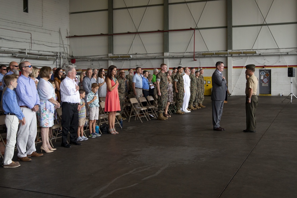 Lt. Col. Scott T. Trent retires after 23 years of honorable service in the United States Marine Corps