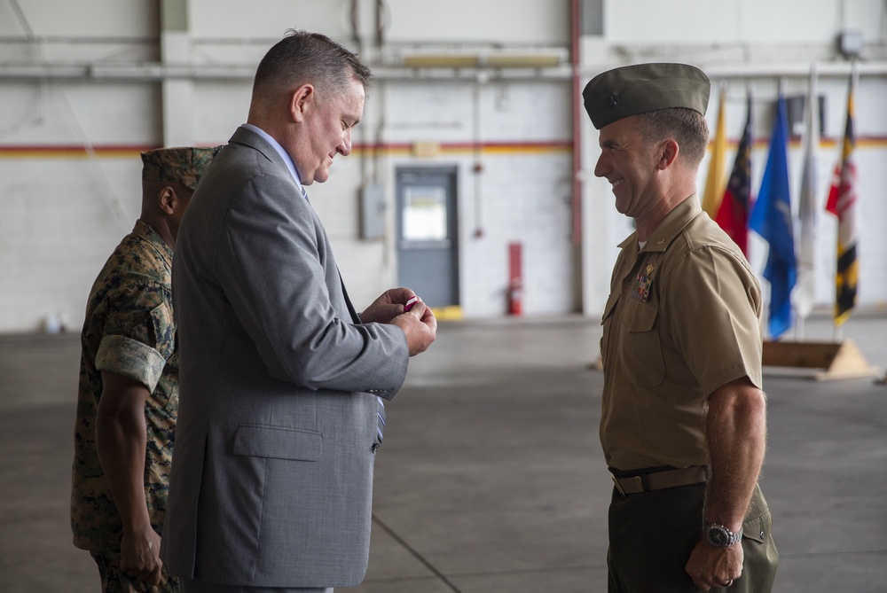 Lt. Col. Scott T. Trent retires after 23 years of honorable service in the United States Marine Corps