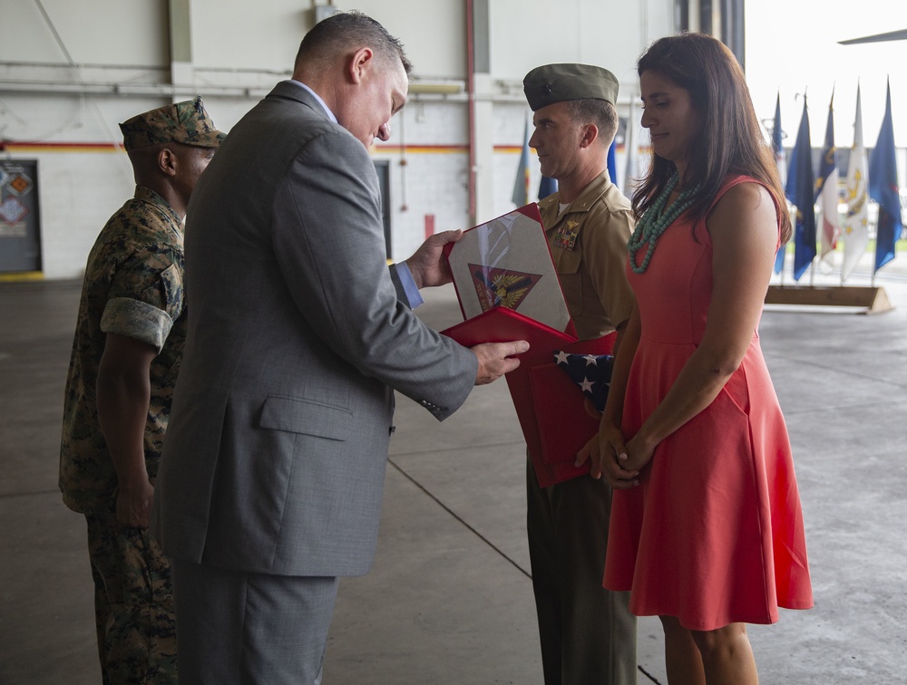 Lt. Col. Scott T. Trent retires after 23 years of honorable service in the United States Marine Corps