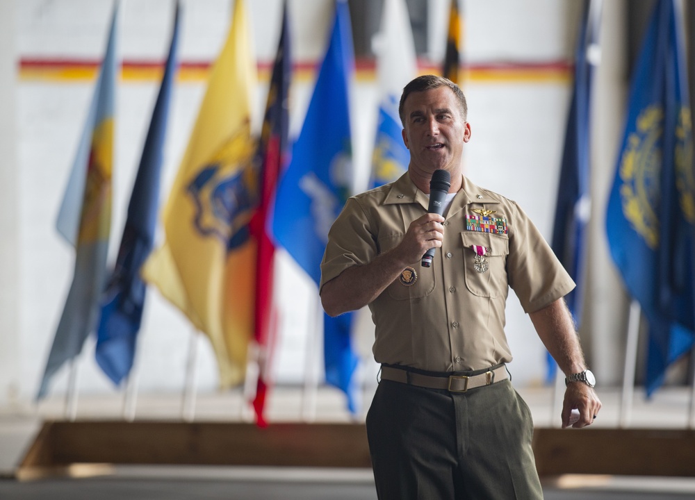 Lt. Col. Scott T. Trent retires after 23 years of honorable service in the United States Marine Corps