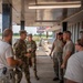 Illinois National Guard General visits East Cape Girardeau, Illinois.