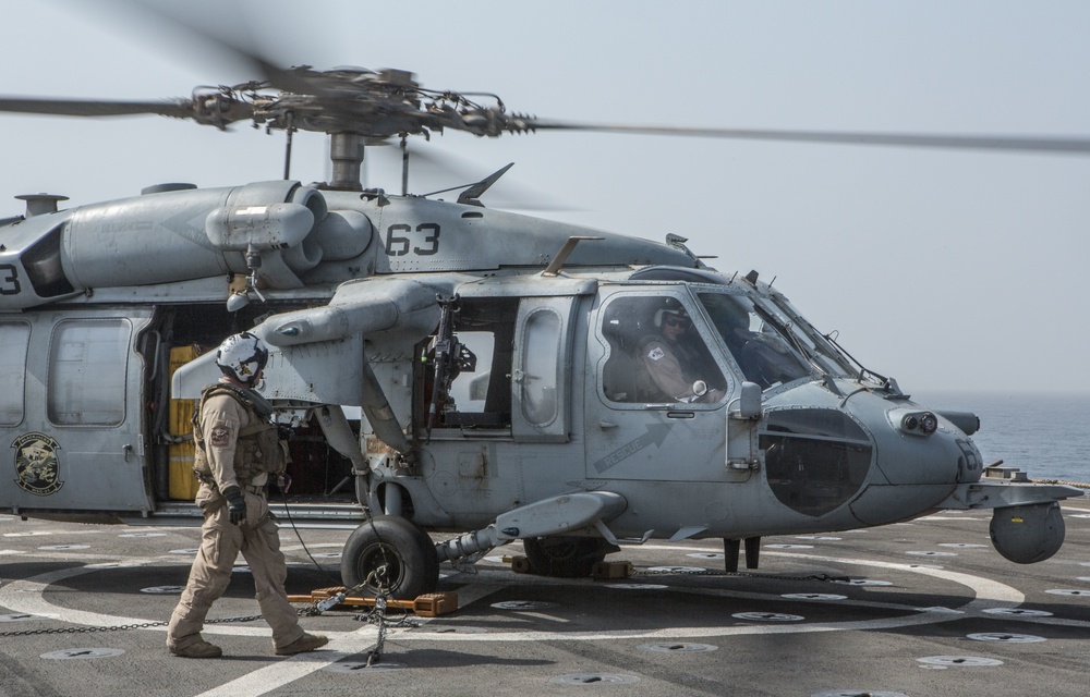 Flight Operations aboard the USS Harpers Ferry