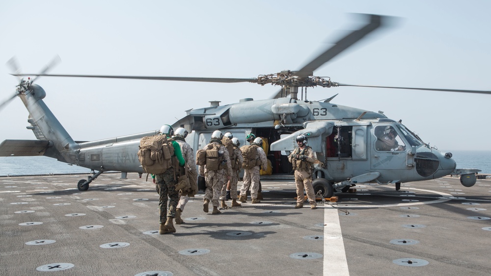 Flight Operations aboard the USS Harpers Ferry