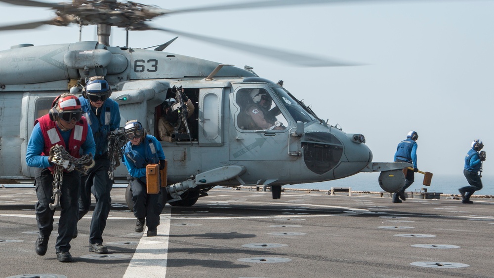 Flight Operations aboard the USS Harpers Ferry