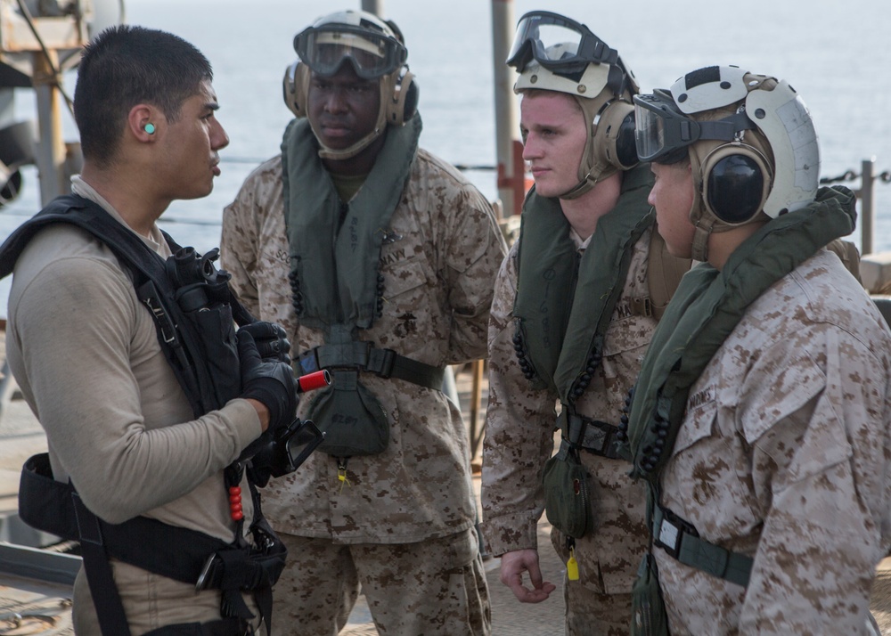 Flight Operations aboard the USS Harpers Ferry