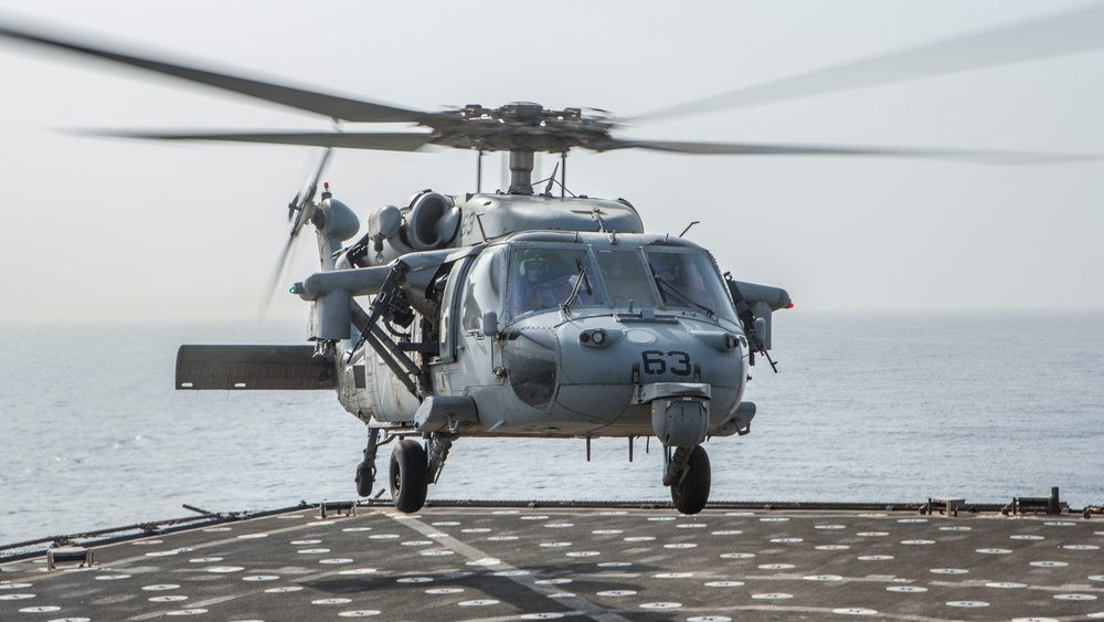 Flight Operations aboard the USS Harpers Ferry