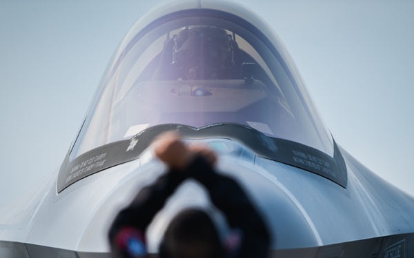 F-35 Demo Team performs at Arctic Lightning Airshow