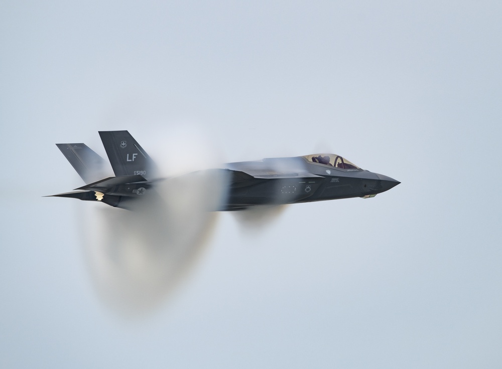 F-35 Demo Team performs at Arctic Lightning Airshow