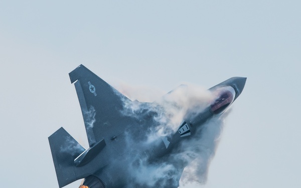 F-35 Demo Team performs at Arctic Lightning Airshow