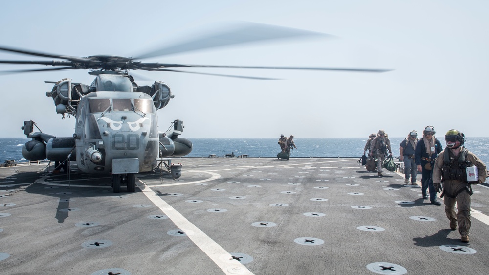 11th MEU Flight Ops aboard the USS Harpers Ferry