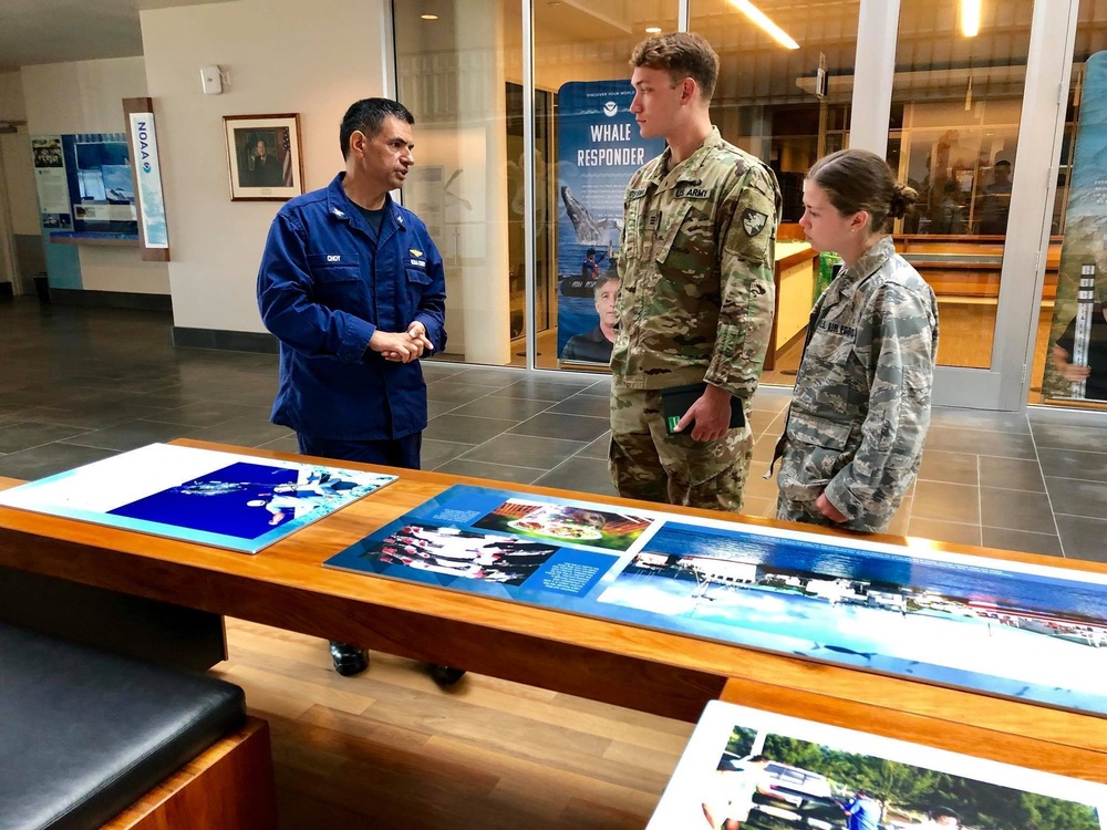 JTWC Cadet Interns Tour NOAA Building and Pacific Tsunami Warning Center