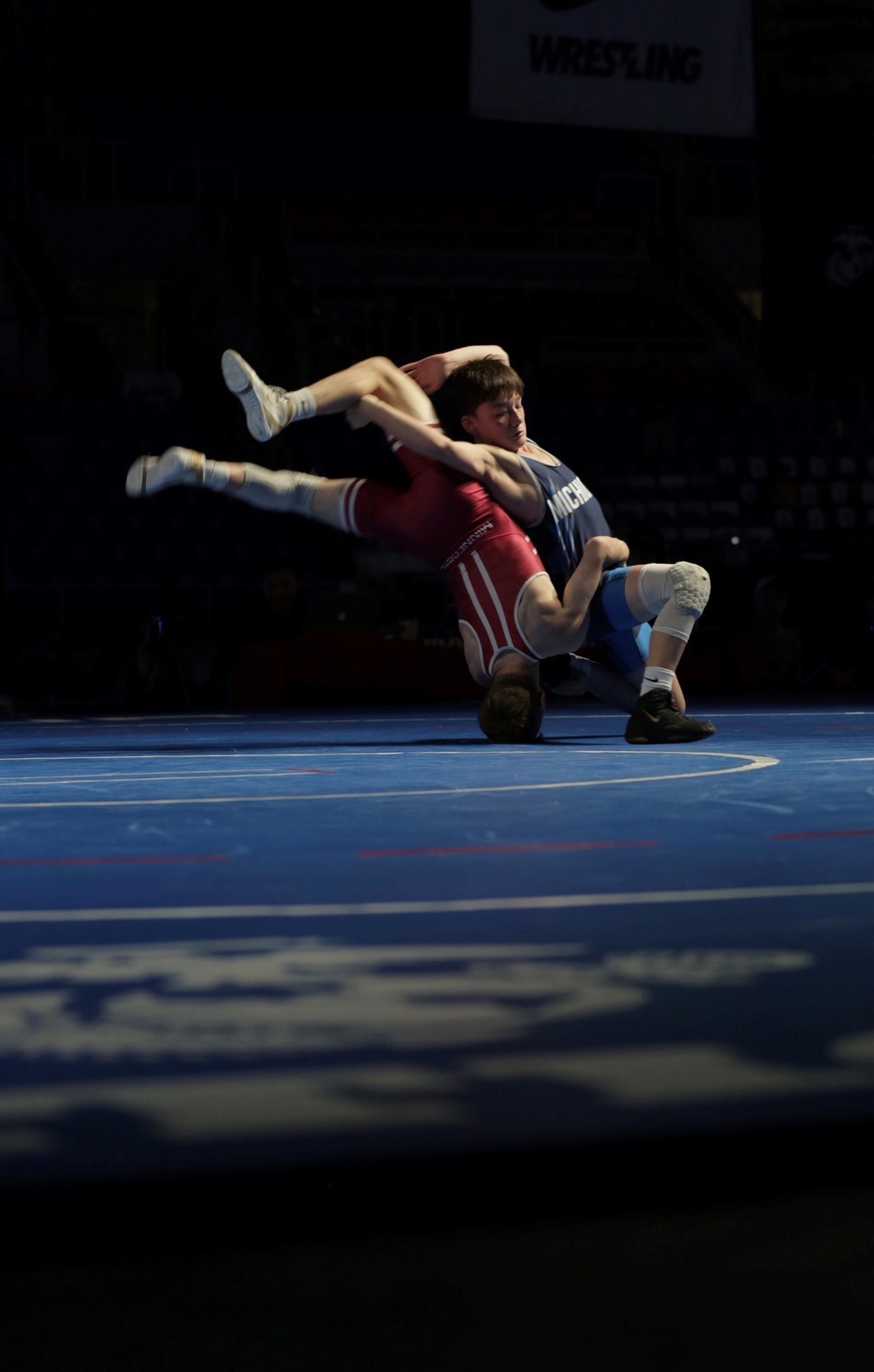 Marines support wrestlers at USMC National Championships