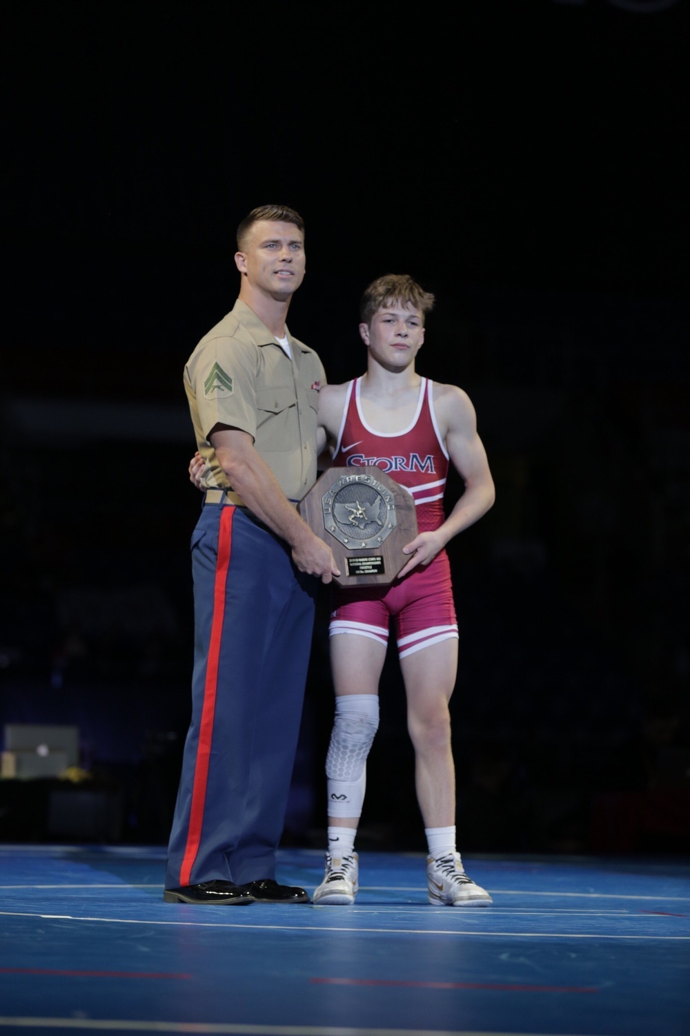 Marines support wrestlers at USMC National Championships