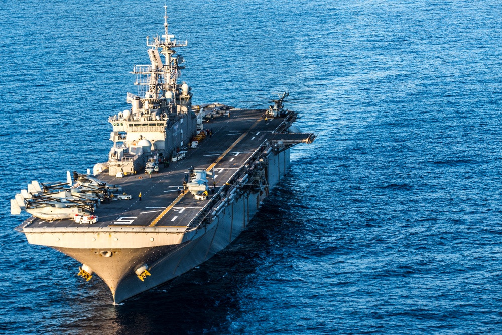 Aerial Photo Of USS Bataan