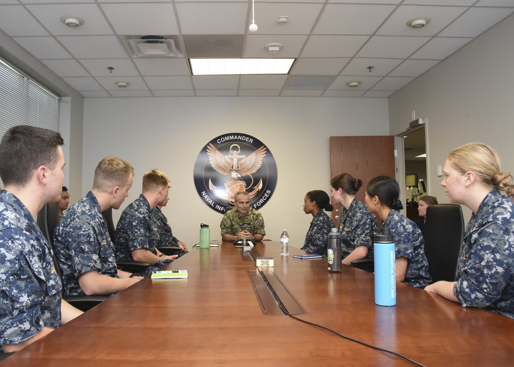 U.S. Naval Academy Midshipman visit NAVIFOR
