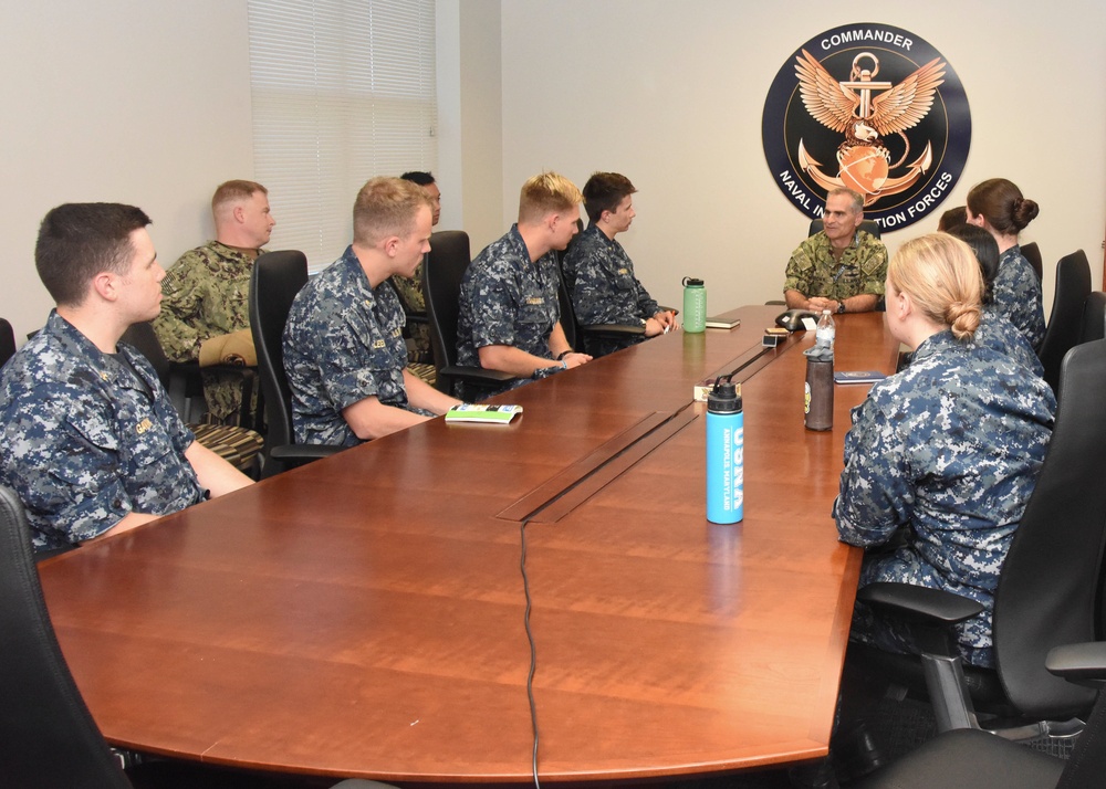 U.S. Naval Academy Midshipman visit NAVIFOR