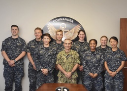 U.S. Naval Academy Midshipman visit NAVIFOR