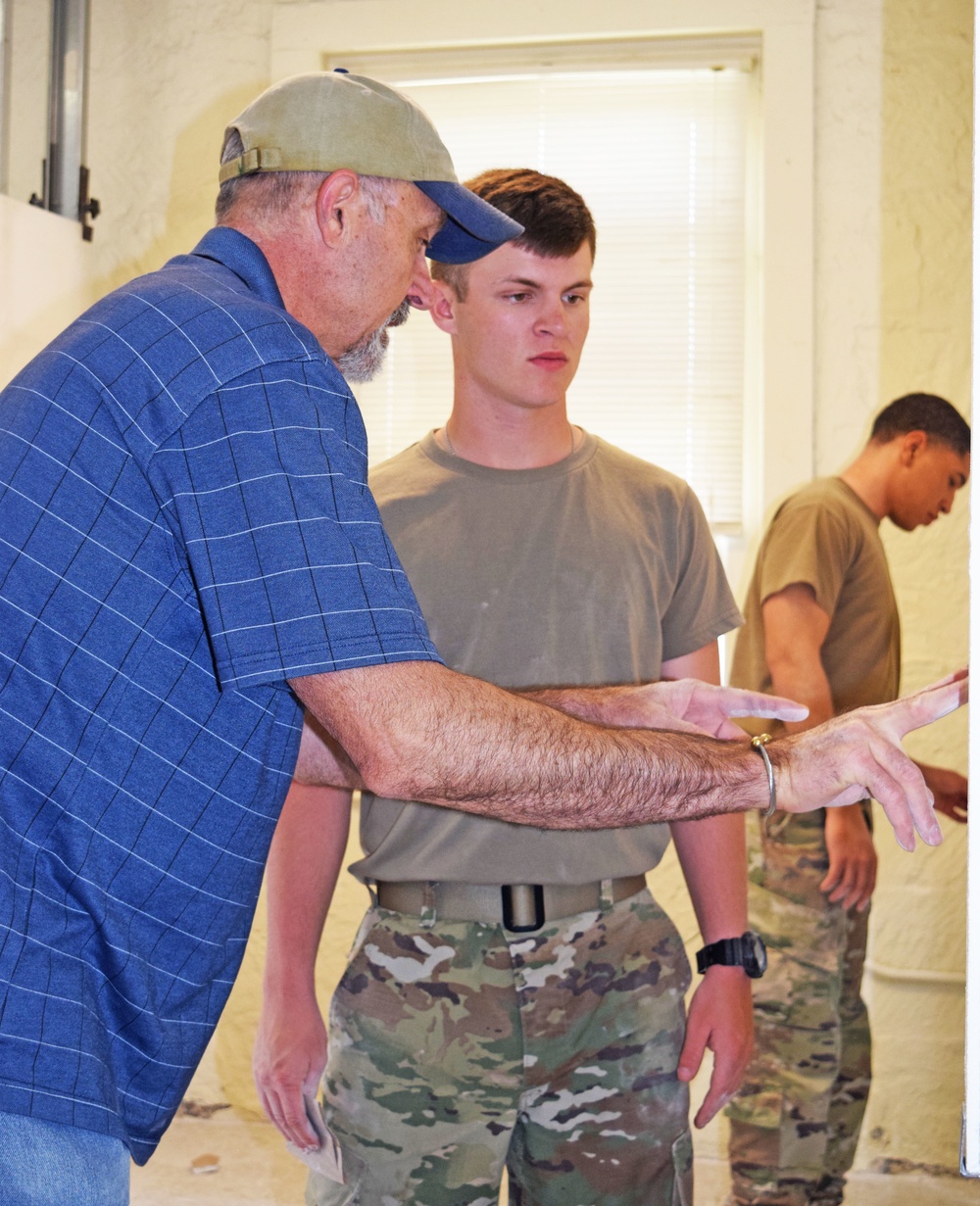 Soldiers learn to take care of barracks