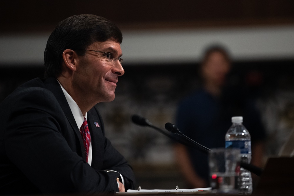 Secretary of the Army Esper confirmation hearing for Secretary of Defense