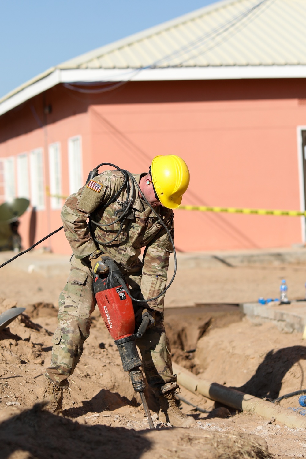 NC Guard Engineers work on Building Projects and Relationships in Botswana