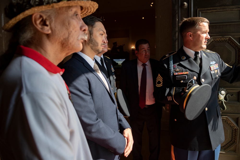 Army Full Honors Wreath Ceremony Commemorating the 75th Anniversary of the Liberation of Guam, the Battle for the Northern Mariana Islands, and the War in the Pacific