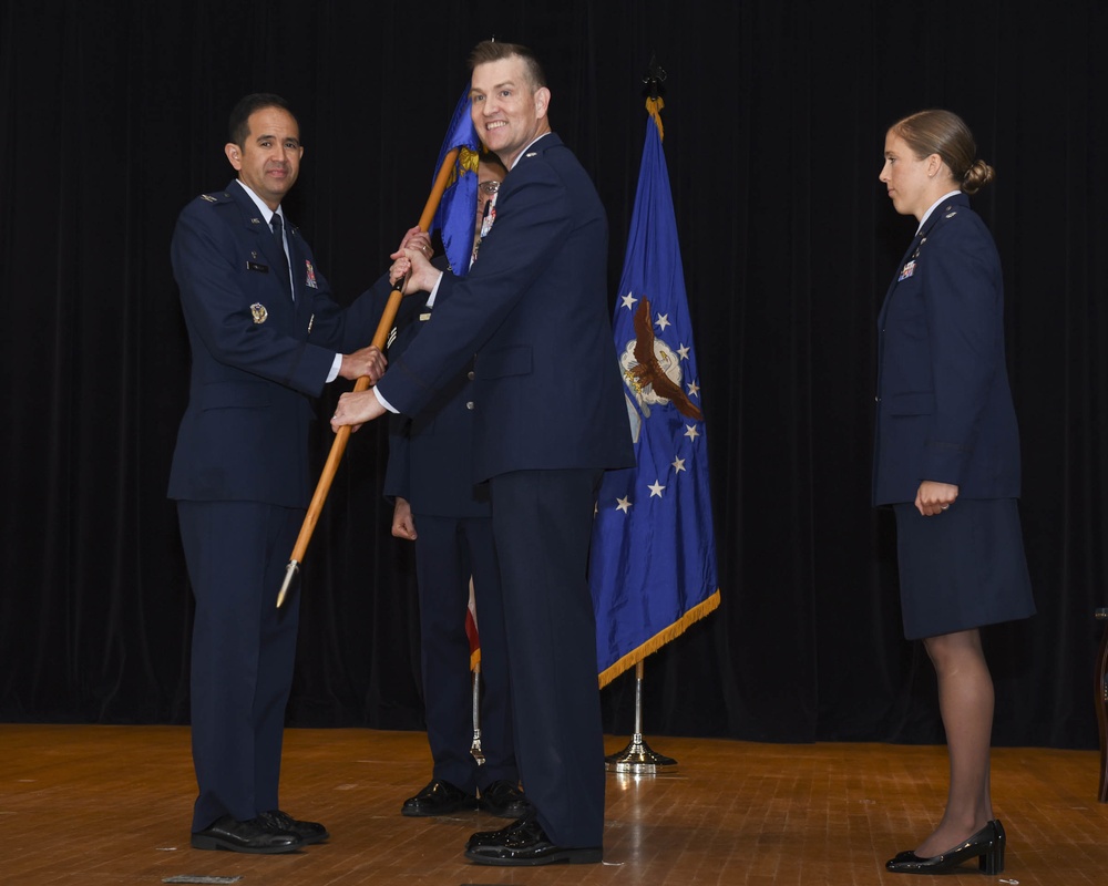 707th Communications Squadron “Thunder Warriors” hold change of command ceremony