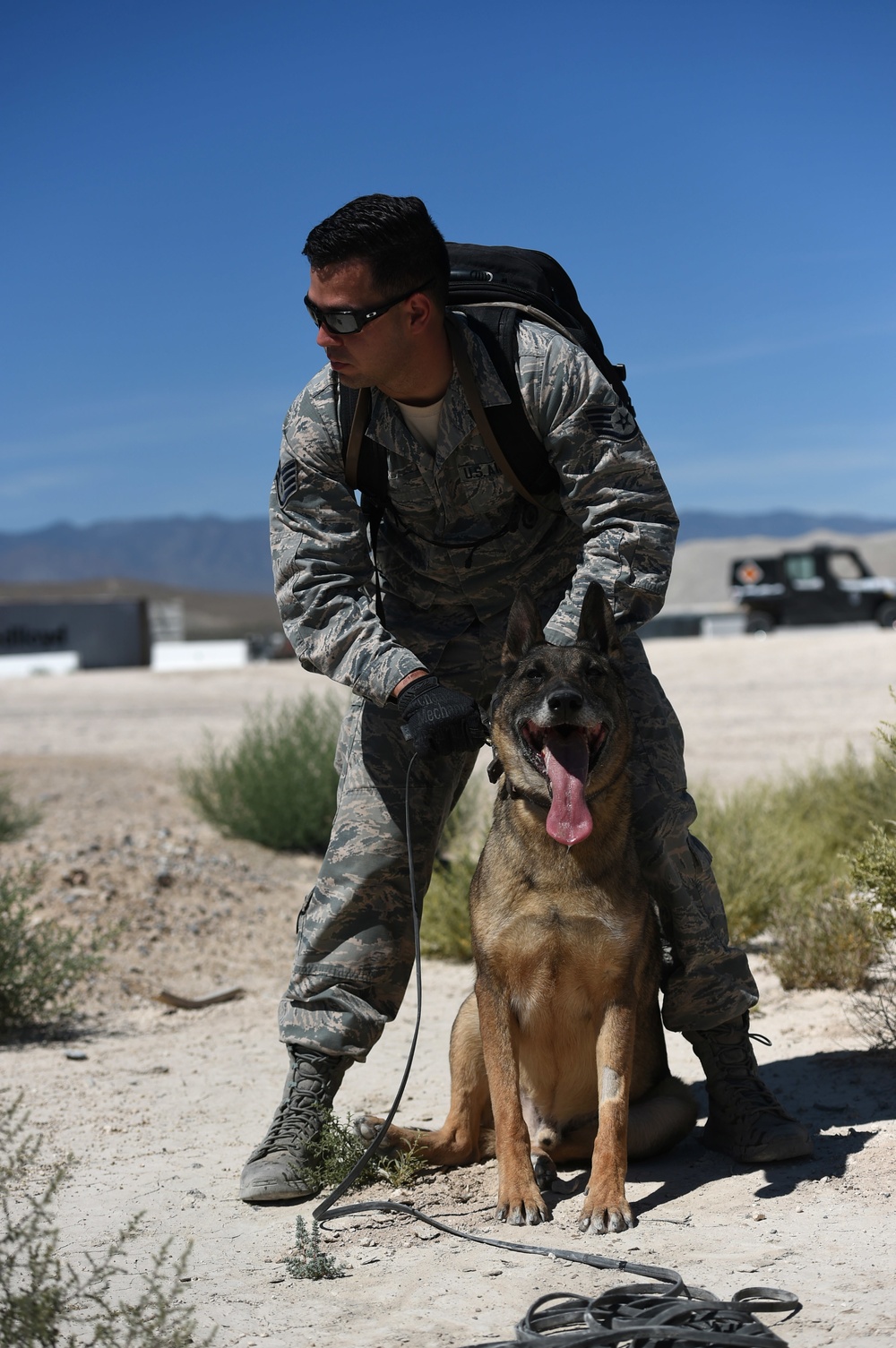 Airmen around Creech