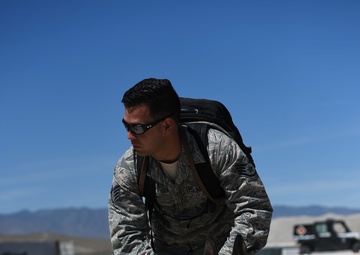 Airmen around Creech