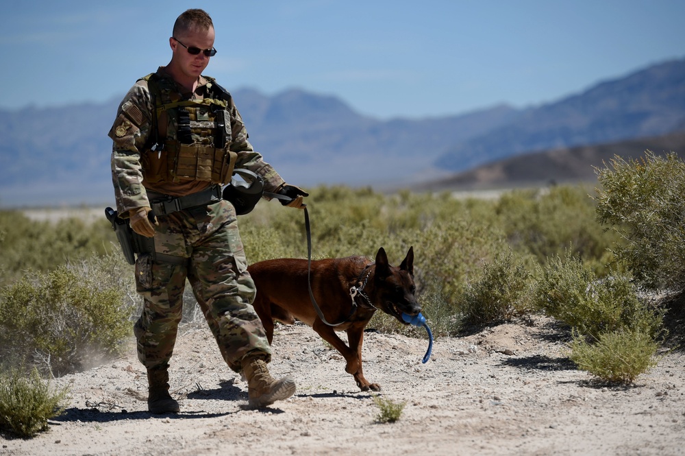 Airmen around Creech