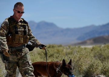 Airmen around Creech