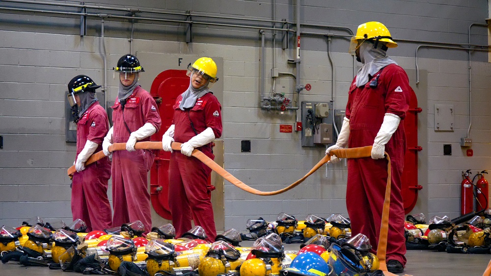 NROTC New Student Indoc - Firefighting