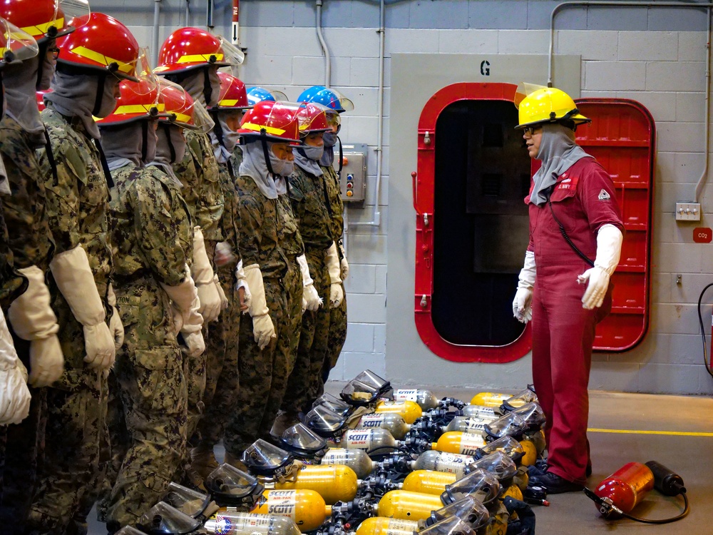 NROTC New Student Indoc - Firefighting