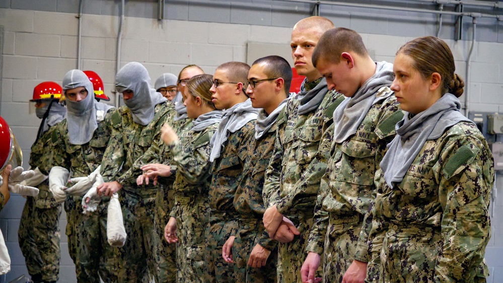 NROTC New Student Indoc - Firefighting