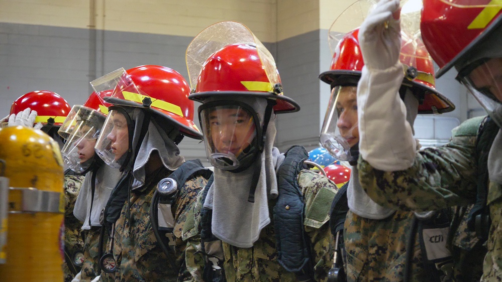 NROTC New Student Indoc - Firefighting