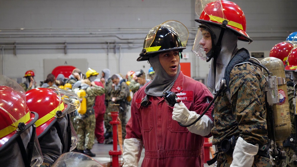 NROTC New Student Indoc - Firefighting